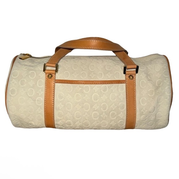 Handbags - CÉLINE Macadam Suede Barrel Handbag
Celine C Cream